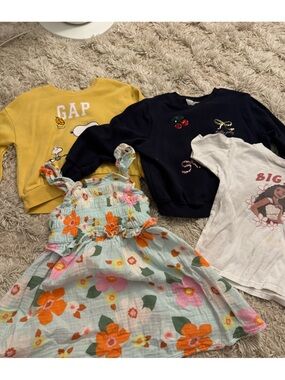 Gap, H&M, cat & jack toddler girl bundle.